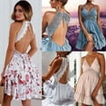 thumbnail image 1 of Robes Sexy d'Été pour Femmes Robe de Cocktail Décontractée Robe de Plage Courte Robe d'Été, 1 of 5