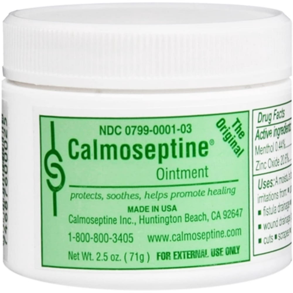 Calmoseptine Original Diaper Rash Ointment Jar 2.5 oz