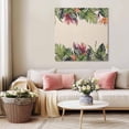 thumbnail image 5 of Palm Leaves Wall Art Painting on Canvas, Summer Botanical Tropical Plants Rustic Canvas Art Home Prints Wall Art Framed Modern Artwork for Living Room Bedroom Wall Decor 16x16in, 5 of 9