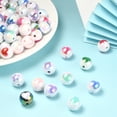 thumbnail image 4 of 100Pcs 16mm Acrylic Round with Heart Pattern Opaque Bubblegum Beads for Jewelry Making, 4 of 7