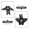 thumbnail image 5 of OULII Black Polyester  Costume 1Pcs for Dogs in Bat Style for Fun and Festive Wear, 5 of 5