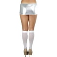 thumbnail image 2 of ToBeInStyle Women's Metallic Shiny Wet Look Mini Novelty Skirt - Silver, 2 of 5