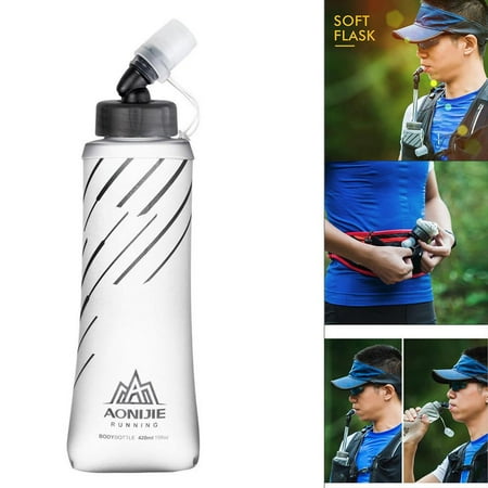 

Soft Flask Collapsible BPA Free TPU Water Bottle For Running Cycling Hiking