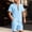 A4-Light Blue, variant on Men's Tropical Vacation Shirt and Shorts Matching Set Button Down Short Sleeve Drawstring Shirts Shorts Lapel Collar Textured Outfit Summer Beach Comfortable Athletic Casual Tracksuit,Light Blue 2XL