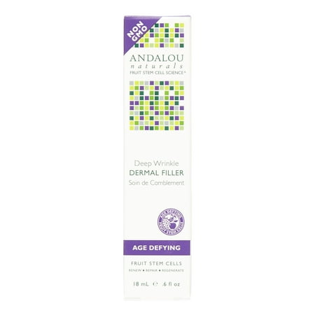 Andalou Naturals Deep Wrinkle Dermal Filler, 0.6 (Best Deep Wrinkle Treatment Over The Counter)