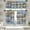Wooden Lettering, variant on Farmhouse Kitchen Curtains Wooden Window Curtains Valance and Tier Set 36 Inch, Full of Love Happiness Kitchen Rod Pocket Short Tier Curtain, Vintage Small Curtains for Kitchen Decor
