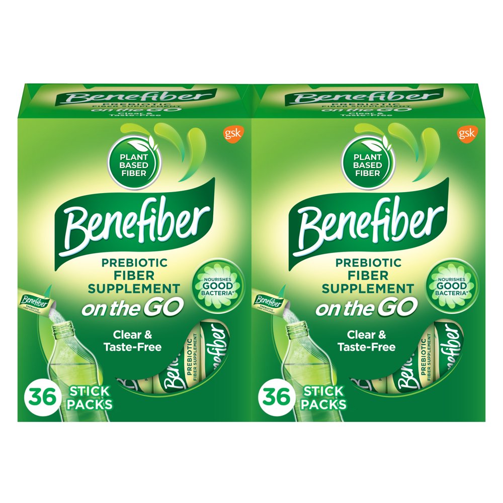 Benefiber On The Go Prebiotic Fiber Powder for Digestive Health
