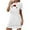White, variant on Merry Christmas Funny Printed Nightdress 2024 Women Baggy Loungewear Casual Crewneck Long Sleeve Pajamas Nightgowns