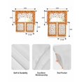 thumbnail image 5 of Fall Orange Pumpkin Swag Curtains for Living Room/Bedroom Windows, Thanksgiving Maple Leaf Plaid Check Kitchen Curtains and Valances Set 36 Inch Length, Light Filtering Swags Valance Curtain Panels, 5 of 5