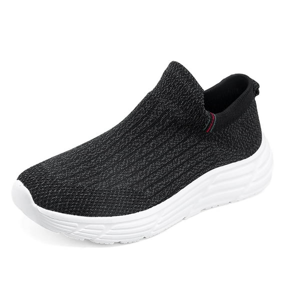 LASUDRAA Men's Mesh Sneakers Slip on Walking Shoes Breathable Comfort Casual Athletic Shoes