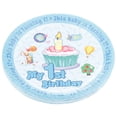 thumbnail image 2 of s de papel redondos para 1er cumpleaños, vajilla desechable, decoración de fiesta Azul Colcomx Platos de papel 1er cumpleaños, 2 of 8