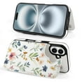 thumbnail image 4 of Compatible with iPhone 11 12 13 mini 14 15 16 Pro Max Plus Wallet Case with Card Holder, PU Leather Kickstand Card Slots Case ( Flower Plants, iPhone 12 mini), 4 of 7