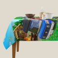 thumbnail image 3 of Animal Crossing New Horizons 100% Polyester Fiber Square Tablecloth Anti Pilling Tablecloth Decoration 60"X60", 3 of 6