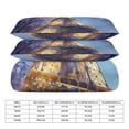 thumbnail image 2 of 3 Pcs Soft Bedding Set, Includes 1 Duvet Cover with Zipper And 2 Pillow,Shams Eiffel Tower Queen(90"×90"), 2 of 8