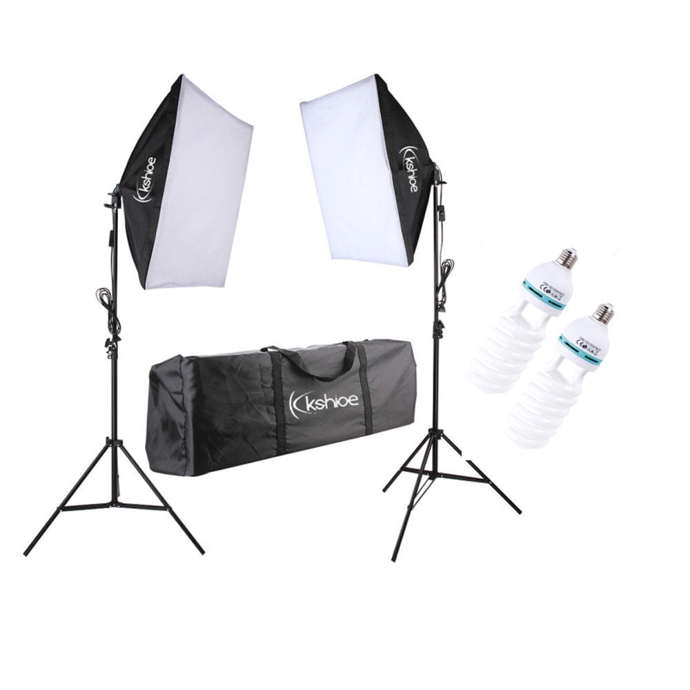 Kshioe 2* Photography Lighting Softbox Stand Photo Equipment Soft