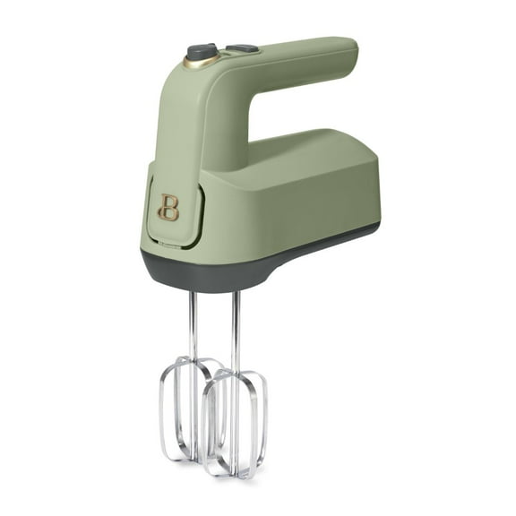 Beautiful 6-Speed Electric Hand Mixer, Sage Green by Drew Barrymore