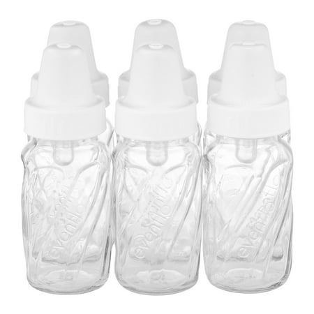 Evenflo Classic Glass Twist 4oz Bottle, 6-Pack, BPA-Free