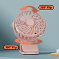 thumbnail image 3 of Multi-Functional Clip-On Desk Fan with USB Rechargeable Battery, Wall-Mountable Mini Fan with Night Light, 3 of 7