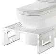 thumbnail image 5 of 7'' Tall Acrylic Toilet Stool, Modern Non-Slip Potty Stool for All Ages, Men & Women, Squatting Toilet Stool for Bathroom, Toilet Step Stool Foot Rest Stool, 5 of 8