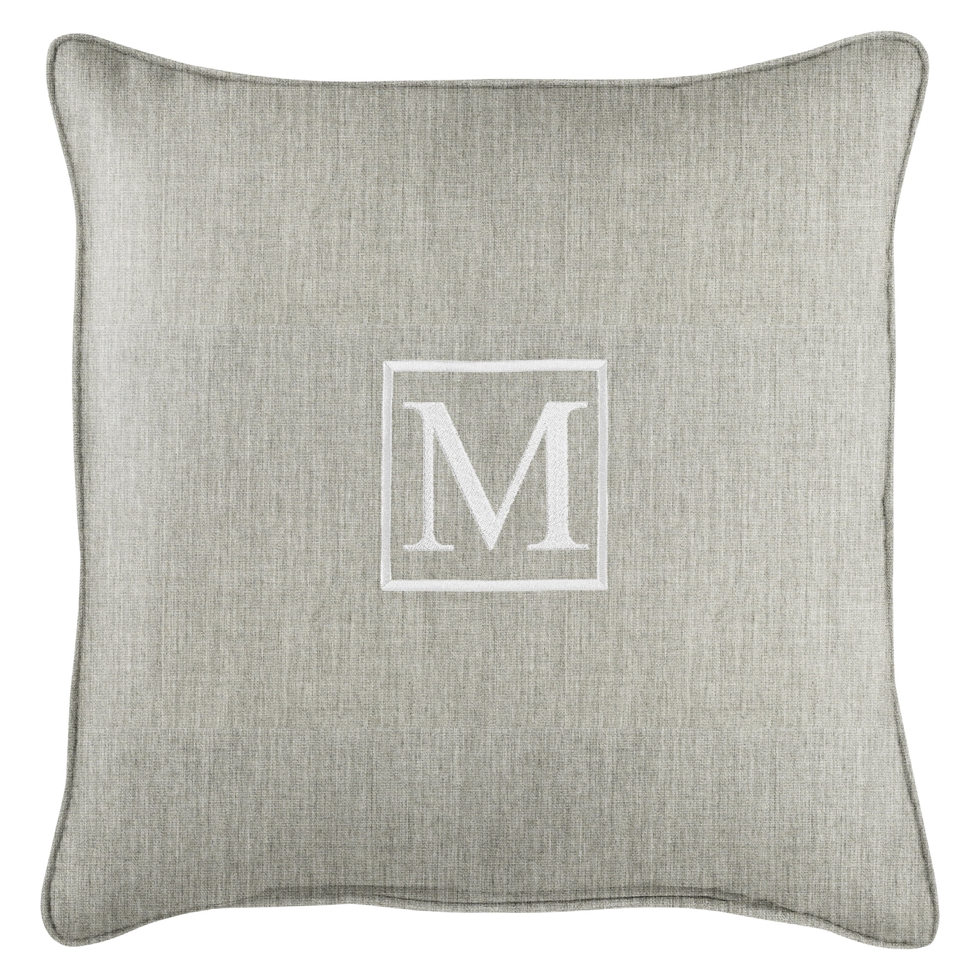 outdoor monogram pillows
