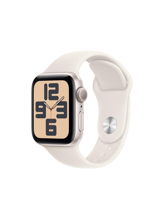 Restored Apple Watch SE (2nd Gen) [GPS 44mm] Smartwatch with Midnight Aluminum Case with Ink Sport Loop