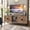 Light Brown, variant on HLR 63" Modern TV Stands for Living Room, Long Wood Entertainment Center with 4 Doors Storage, Green