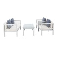 thumbnail image 4 of Safavieh  Outdoor Living Alda 4-piece Set with Accent Pillows Grey/Beige/NavyWhite, 4 of 8
