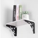 thumbnail image 1 of 2 piezas Soporte de estante triangular de servicio pesado Soporte de estante de hierro con tornillos para estante de pared para cocina Baño Sala de estar 15 * 15 * 2.6 cm, 1 of 2