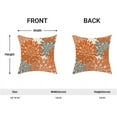thumbnail image 5 of Fall Burnt Orange Outdoor Pillow Covers 18x18 Inch Set of 2 Coral Grey Dahlia Floral Decor Throw Pillows Modern Geometry Flower Decorative Cushion Cases for Sofa Couch Bed Decorations, 5 of 6
