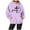 Purple, variant on Womens Sweatshirt Hoodies Jesus Loves You Hooded Sweatshirts Letter Print Christian Sweatshirt Oversized Pullover Sweatshirt Womens Fall Outfits Women Fashion