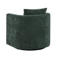 thumbnail image 5 of Comfort Pointe Sheldon Kelly Green Fabric Swivel Barrel Chair, 5 of 16