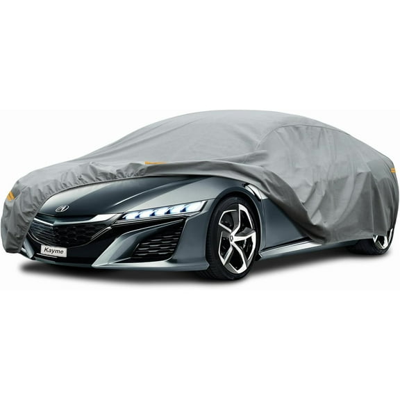 Kayme Heavy Duty Outdoor Nonwoven Car Cover, Custom Fit Acura NSX (1990-2022), Waterproof All Weather for Automobiles