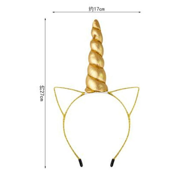 4 diademas de unicornio para niñas con orejas de cuerno de animal y purpurina, accesorios para el cabello para fiestas de cumpleaños, temáticas de princesa, cosplay infantil y decoración navideña.