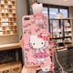 thumbnail image 1 of Sanrio-funda de teléfono con soporte Hello Kitty para OPPO, A9, A5, A53, 2020, A15, A52, A54, A74, A94, A96, A57, Find X3 Lite, X5 Pro, con cordón Fivean unisex, 1 of 2