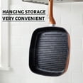 thumbnail image 5 of QUANSHANGJU 11 Inch Nonstick Grill Pan & Griddle Pan for Stove Tops, Aluminum Square Cooking Pan, 5 of 10