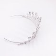 thumbnail image 4 of Milisente Crystal Bridal Crowns For Women Alloy Party Rhinestones Tiaras For Girls(Silver), 4 of 9