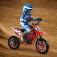 thumbnail image 3 of Pimsoran 49cc Kids Dirt Bike, 4-Stroke Gas Powered Mini Motorcycle for Children, 10" Off-Road Tires, Front & Rear Disc Brakes, Shock Absorbers, Max Speed 22 MPH - Red, 3 of 5