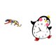 thumbnail image 5 of esculturas,estatua de figura decorativa andante,Reloj de pared,Reloj de pared silencioso,sin tictac,decorativo,Reloj de pared silencioso Little Penguin,reloj de madera, 5 of 8