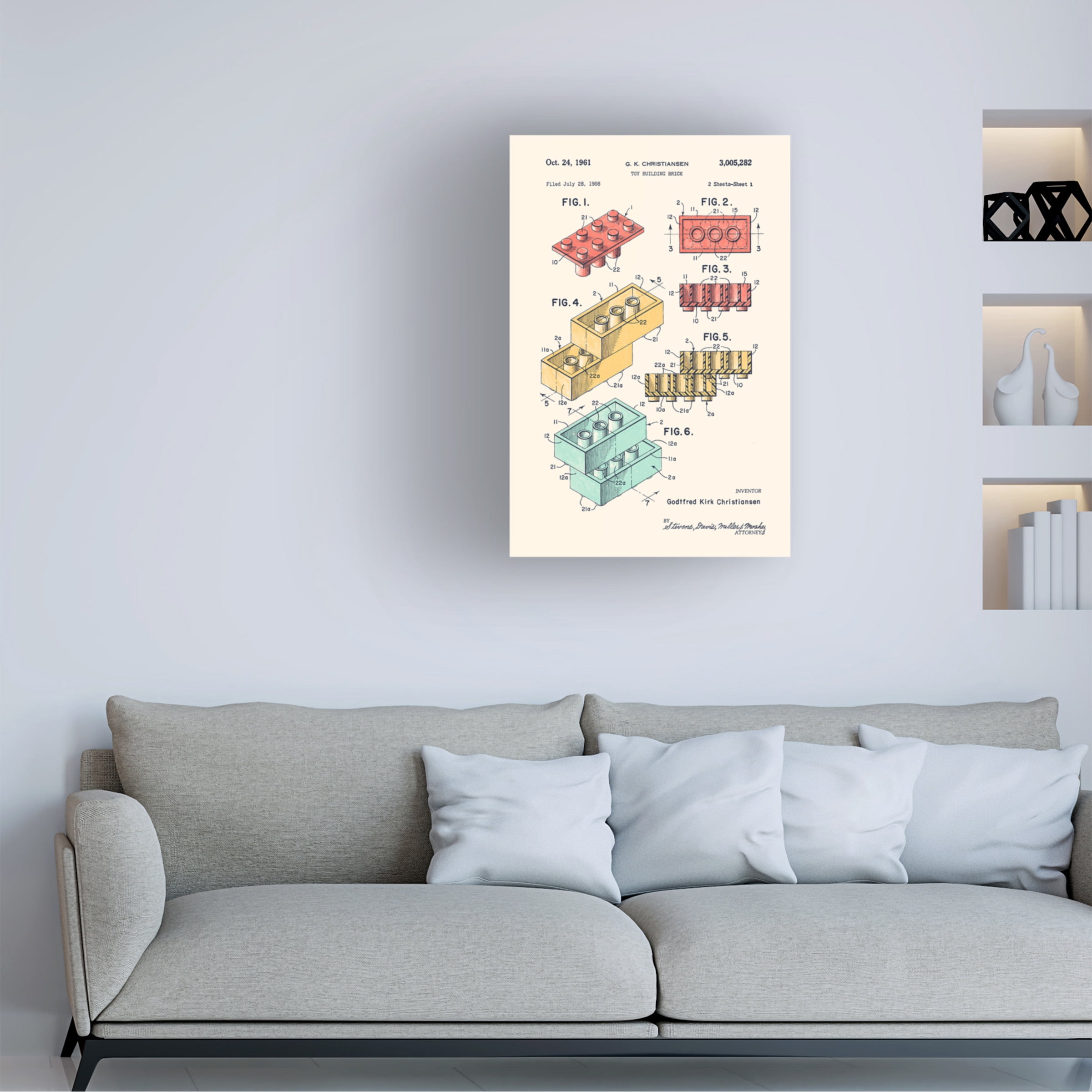 Florent Bodart 'Lego Colors' Canvas Art