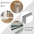 thumbnail image 7 of unipaws Clear Acrylic Cat Safety Gate, 75"-98" Height and 36.2"-37" Wdie Adjustable, Auto Closing and No Drilling Plus Stable 3 Support Pillars, White, 7 of 7