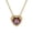 Gold, variant on Dainty Birthstone Necklace for Women Tiny Heart Love 14K Gold Plated Necklaces Pendants Birthday Jewelry