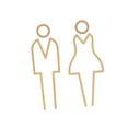 thumbnail image 3 of Señalización de baños para hombres y mujeres. Letrero de baño. Tablero de identificación. Marca de baño. B, 3 of 9