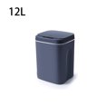 thumbnail image 2 of Matsuzay Cubo de basura eléctrico portátil recargable multimodo ajustable LED alimentado por baño inodoro cubo de basura cubo de Suministros de limpieza para el hogar Gris oscuro 12L, 2 of 6