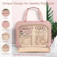 thumbnail image 4 of Hanging Travel Toiletry Bag with Jewelry Storage for Cosmetic Organization and Makeup Management, 4 of 5