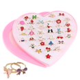 thumbnail image 1 of 36pcs Adjustable Rings Set For Girls Princess Jewelry Finger Rings For Kids Birthday Party With Heart Shape Box, 1 of 5