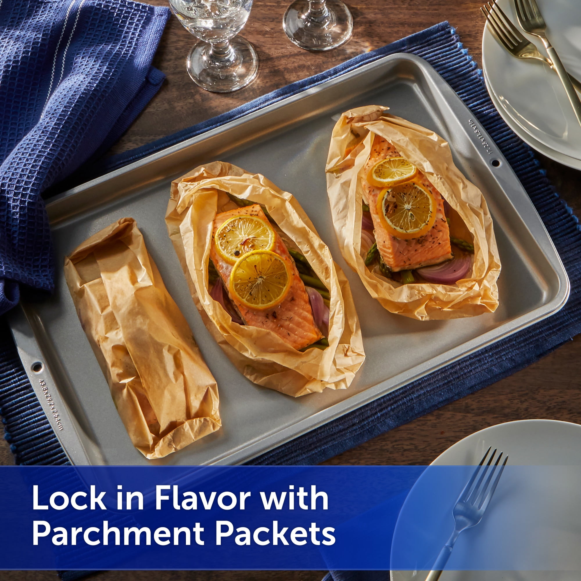 Reynolds Kitchens Unbleached Parchment Paper Roll, 50 feet x 12 inches, 50 Total Sq. ft.