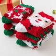 thumbnail image 4 of 6 Pairs Christmas Womens Fuzzy Socks Winter Warm Fluffy Soft Slipper Home Sleeping Cute Christmas Socks, 4 of 18