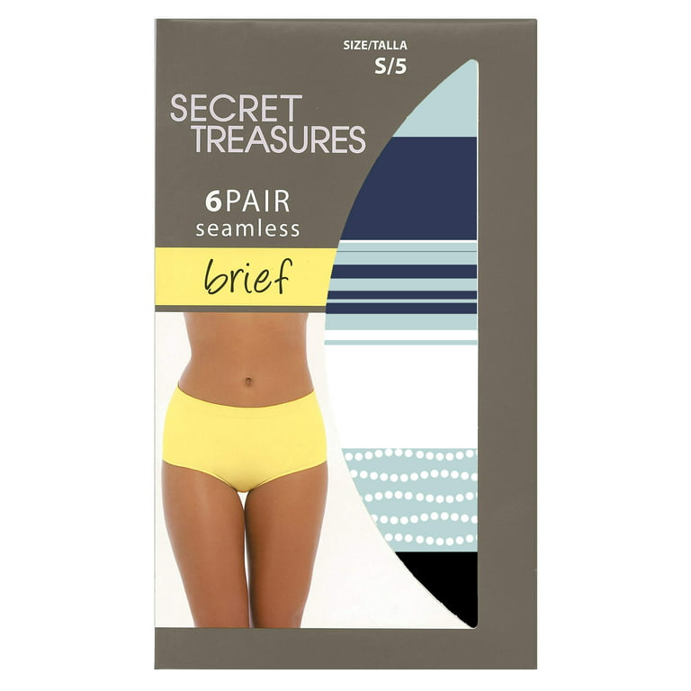 Secret Treasures Seamless Women's Brief Panties, 6-Pack 