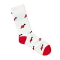thumbnail image 4 of Hello Kitty Women's Valentine's Day Pom Crew Socks, 1-Pack, Size 4-10, 4 of 6
