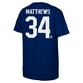 thumbnail image 3 of Youth Outerstuff Auston Matthews Blue Toronto Maple Leafs Player Name & Number T-Shirt, 3 of 3